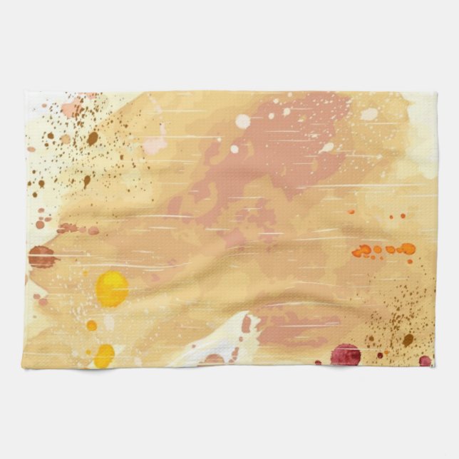 watercolor background tea towel (Horizontal)