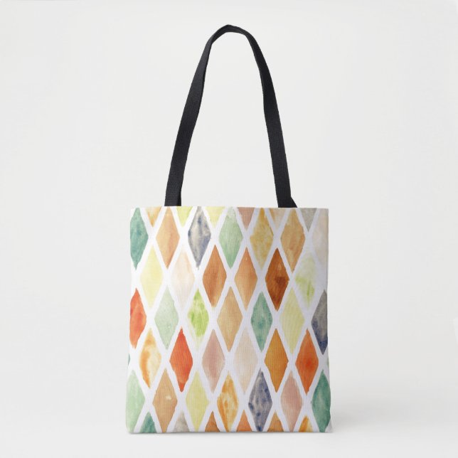 Watercolor background tote bag (Front)