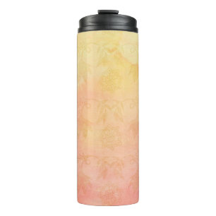 Watercolor background wallpaper thermal tumbler