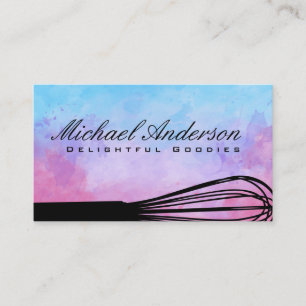 Watercolor Background   Whisk Business Card