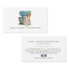 Watercolor Bakery Logo | Floral Business Card