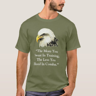 Watercolor Bald Eagle Seal Quote T-Shirt