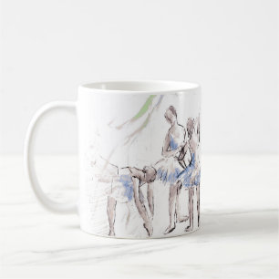 Watercolor Ballet Dancing Ballerina Coffee Mug