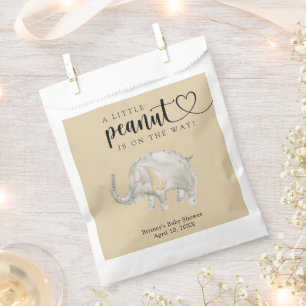 Watercolor balloon elephant  favour bag