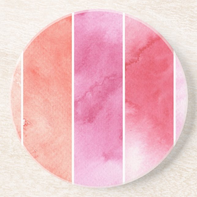 watercolor banners background for your design coaster (Front)