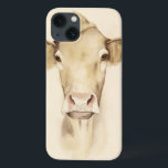 Watercolor Barn Animals | Cow iPhone 13 Case<br><div class="desc">Watercolor Barn Animals | Cow Artist: Grace Popp</div>