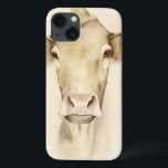 Watercolor Barn Animals | Cow iPhone 13 Case<br><div class="desc">Watercolor Barn Animals | Cow  Artist: Grace Popp</div>