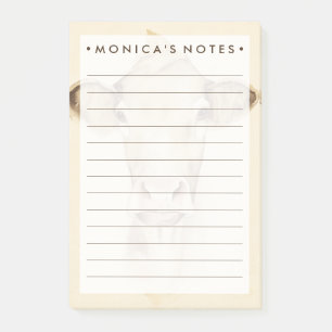 Watercolor Barn Animals Cow Post-it Notes
