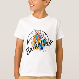 Watercolor Basketball Boys  T-Shirt