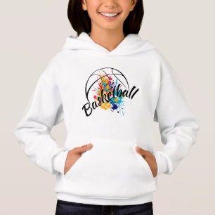 Watercolor Basketball Girl 
