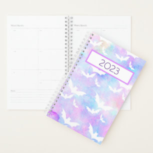 Watercolor Bats Planner