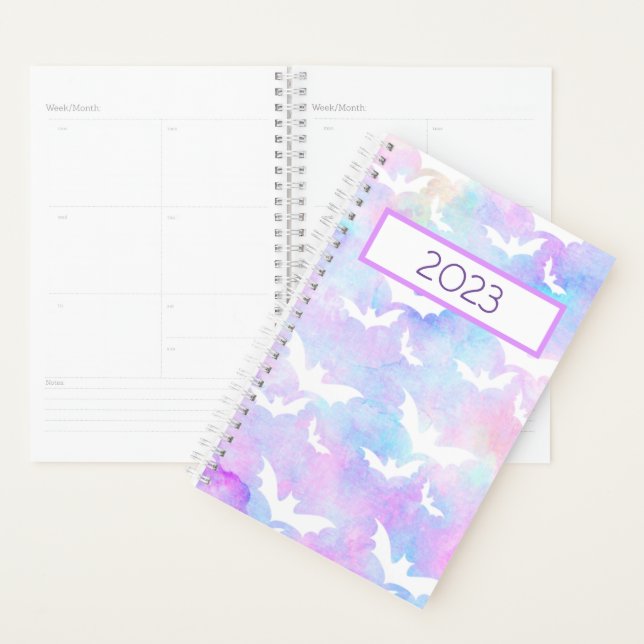 Watercolor Bats Planner (Display)
