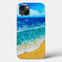 Watercolor Beach iPhone / iPad case