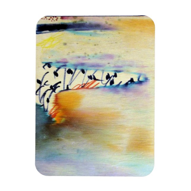 Watercolor Beach Magnet (Vertical)