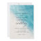 Watercolor Beach Ocean Costal Wedding Invitation