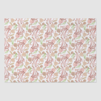 Watercolor Beach Octopus Tissue Paper