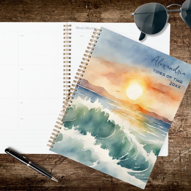 Watercolor Beach Sunset  Planner (Creator Uploaded)