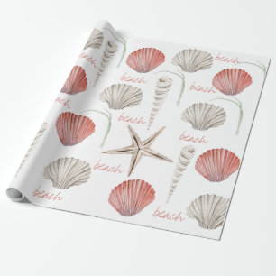WATERCOLOR BEACH WRAPPING PAPER