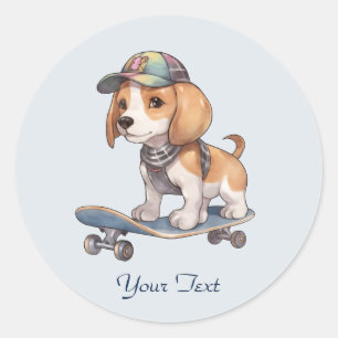 Watercolor Beagle Sticker