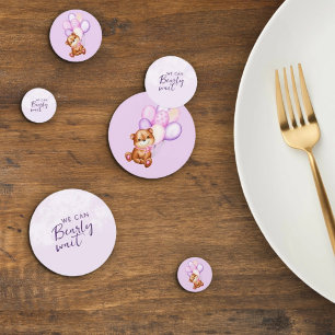 Watercolor Bearly Wait Baby Shower Confetti