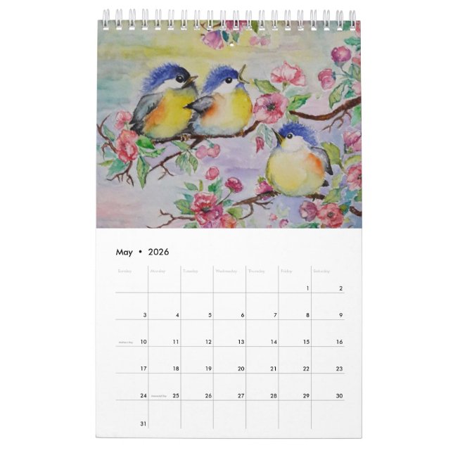 Watercolor - Beautiful Seasons Calendar (May 2026)