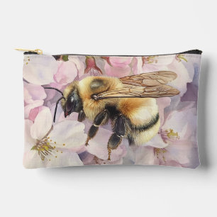 Watercolor Bee Cosmetic Bag
