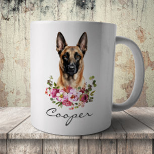 Watercolor Belgian Malinois Coffee Mug