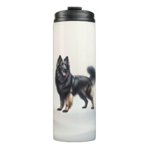 Watercolor Belgian Shepherd Dog Thermal Tumbler