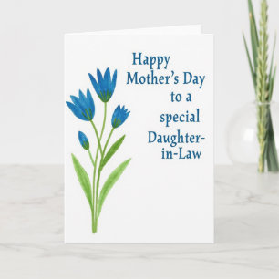 Watercolor Bellflower Mothers Card