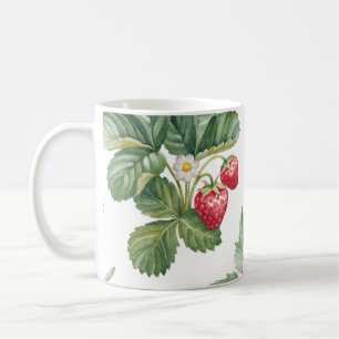 Watercolor Berries Illustration Seamless Pattern Coffee Mug