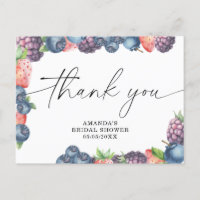 Watercolor berries - thank you