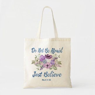 Watercolor Bible Quote Budget Tote Bag
