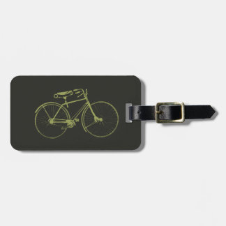 Watercolor Bicycle Luggage Tag