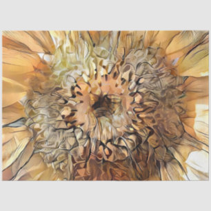 Watercolor Big Sun Sunflower Elegant Collection Tissue Paper