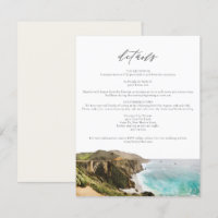 Watercolor Big Sur California Enclosure Card