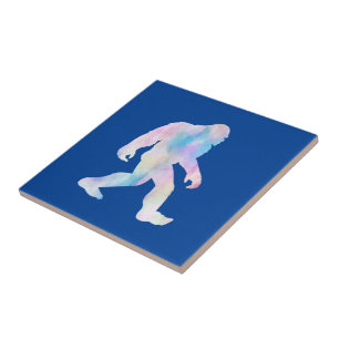 Watercolor Bigfoot        Ceramic Tile