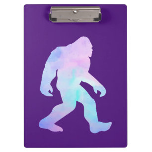 Watercolor Bigfoot Clipboard