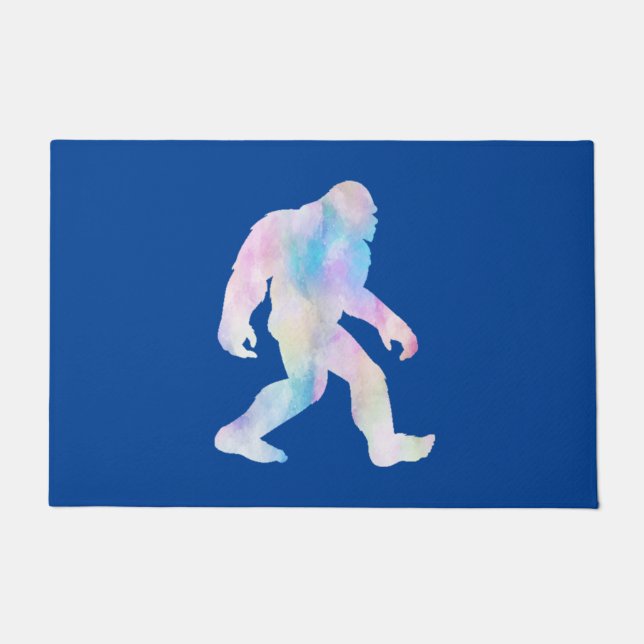 Watercolor Bigfoot            Doormat (Front)