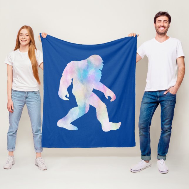 Watercolor Bigfoot          Fleece Blanket (In Situ)