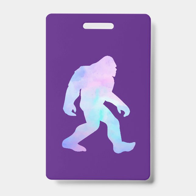 Watercolor Bigfoot       ID Badge (Front)