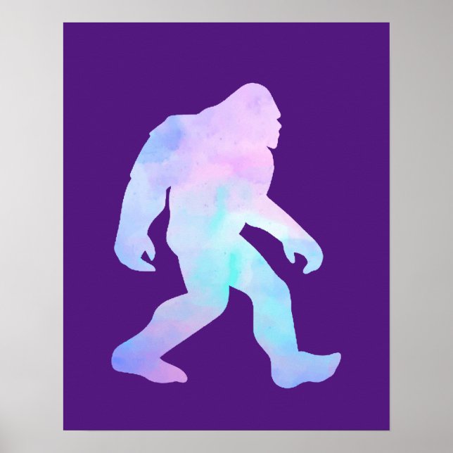 Watercolor Bigfoot        Poster (Front)