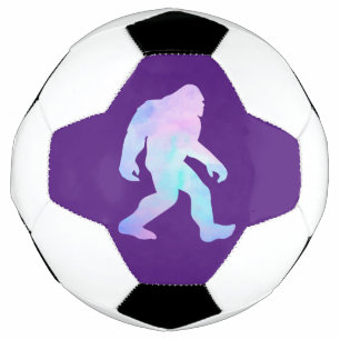 Watercolor Bigfoot Soccer Ball