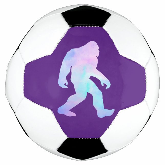 Watercolor Bigfoot Soccer Ball (Front)