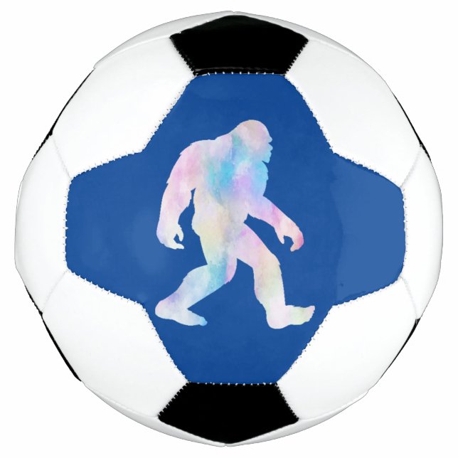 Watercolor Bigfoot       Soccer Ball (Front)