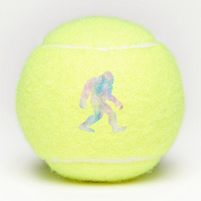 Watercolor Bigfoot       Tennis Balls (Front)