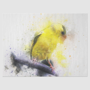 Watercolor Bird 5 Decoupage Wall Art Tissue Paper