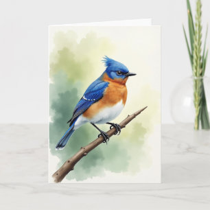 Watercolor Bird Art Card