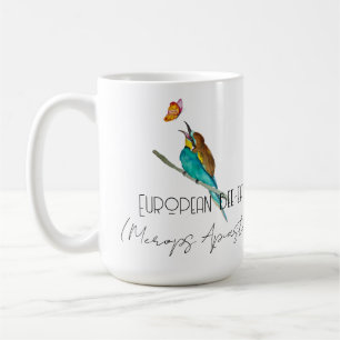 Watercolor bird (European bee-eater) Coffee Mug