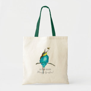 Watercolor bird (European bee-eater) Tote Bag