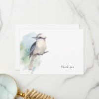Watercolor Bird Loving Memory Thank You